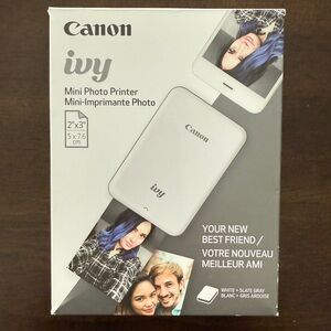 Canon Ivy Mini Photo Printer - White and Gray